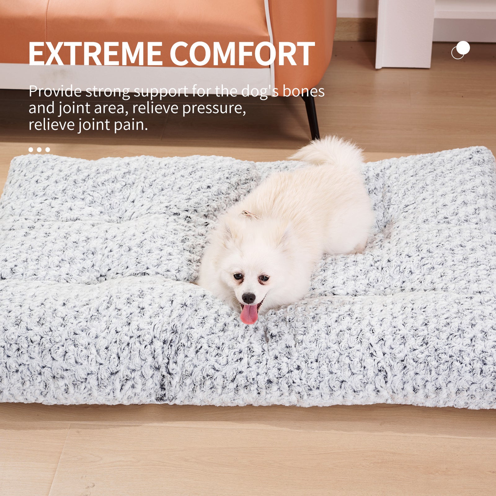 Dog Beds Thickened Rose Velvet Pet Kennel Bed Mat More Cotton Soft Fluffy Washable Dog Bed - MANDOTOS