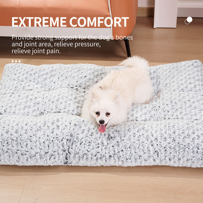 Dog Beds Thickened Rose Velvet Pet Kennel Bed Mat More Cotton Soft Fluffy Washable Dog Bed - MANDOTOS