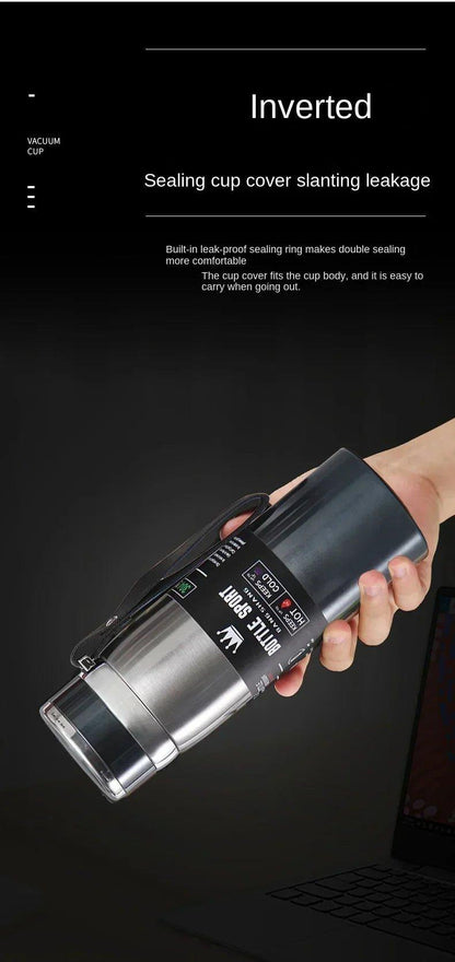 1L Thermal Water Bottle Keep Cold and Hot Thermos for Water Tea Coffee Vacuum Flasks Stainless Steel Thermos Bottle - MANDOTOS