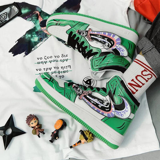 2025 Anime One Piece Luffy Canvas Sneakers Casual Shoes Basketball Shoes Cartoon Printing Comfortable Flat Shoes Birthday Gift - MANDOTOS