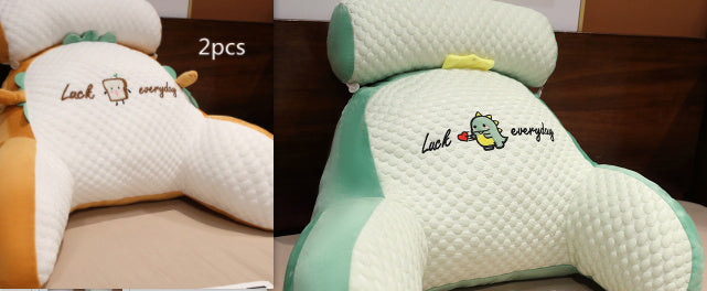 Sofa Fluffy Cushion Luncheon Pillow Triangle Reading Cushion Bedside Soft Large Backrest Lumbar Cushion Office Chair Cushion - MANDOTOS