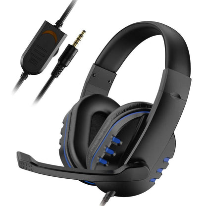 3.5mm Wired Gaming Headphones Game Headset Noise Cancelling Earphone with Microphone Volume Control for PS4 Play Station 4 PC - MANDOTOS