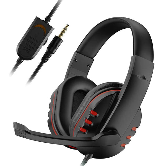 3.5mm Wired Gaming Headphones Game Headset Noise Cancelling Earphone with Microphone Volume Control for PS4 Play Station 4 PC - MANDOTOS