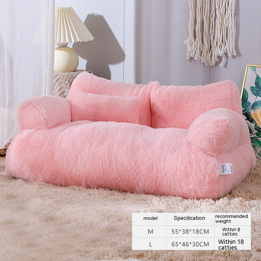 Luxury Cat Bed Sofa Winter Warm Cat Nest Pet Bed For Small Medium Dogs Cats Comfortable Plush Puppy Bed Pet Supplies - MANDOTOS