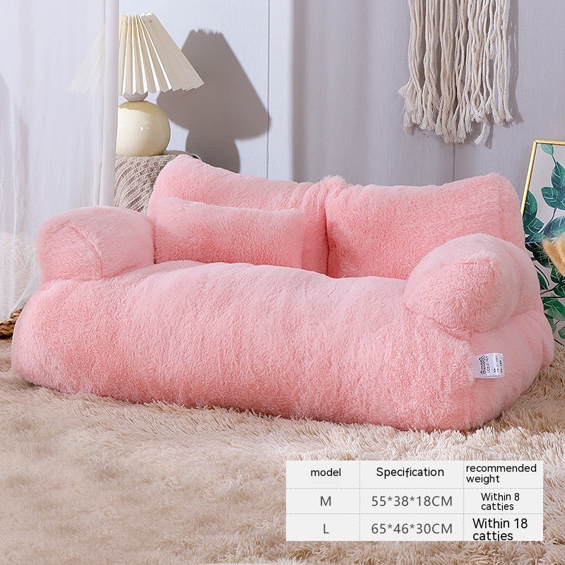 Luxury Cat Bed Sofa Winter Warm Cat Nest Pet Bed For Small Medium Dogs Cats Comfortable Plush Puppy Bed Pet Supplies - MANDOTOS
