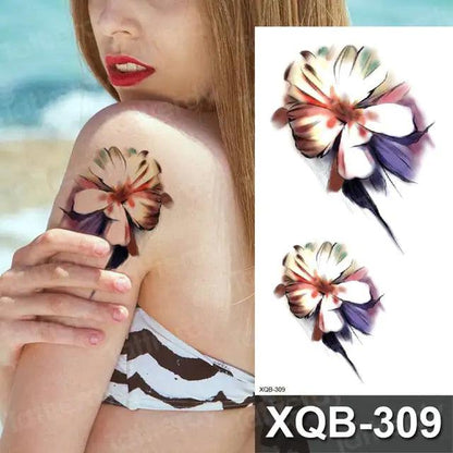 Floral Essence Body Art Tattoo - MANDOTOS
