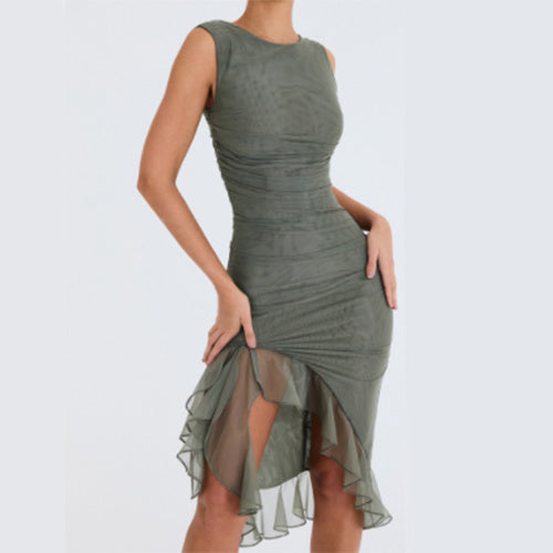 Summer Slim Skinny Sleeveless Dress For Women Fashion Party Club Dresses - MANDOTOS