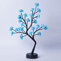 Table Lamp Flower Tree Rose Lamps Fairy Desk Night Lights USB Operated Gifts For Wedding Valentine Christmas Decoration - MANDOTOS