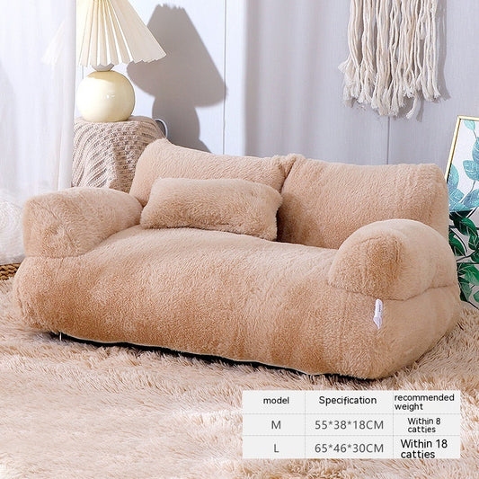 Luxury Cat Bed Sofa Winter Warm Cat Nest Pet Bed For Small Medium Dogs Cats Comfortable Plush Puppy Bed Pet Supplies - MANDOTOS
