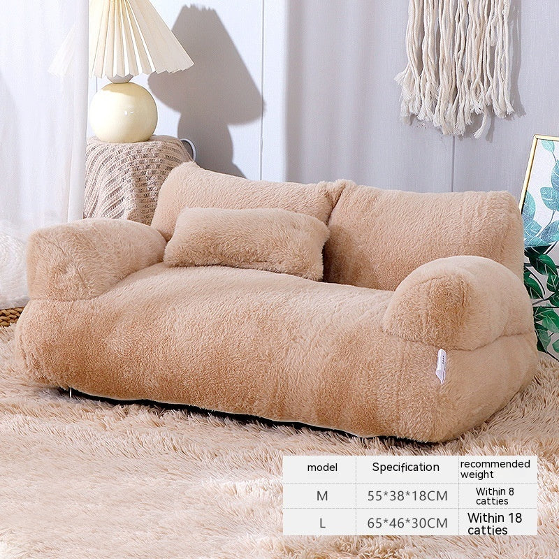 Luxury Cat Bed Sofa Winter Warm Cat Nest Pet Bed For Small Medium Dogs Cats Comfortable Plush Puppy Bed Pet Supplies - MANDOTOS
