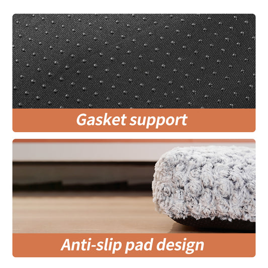 Dog Beds Thickened Rose Velvet Pet Kennel Bed Mat More Cotton Soft Fluffy Washable Dog Bed - MANDOTOS