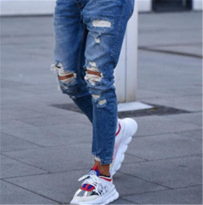 "Hole men''s jeans - MANDOTOS"