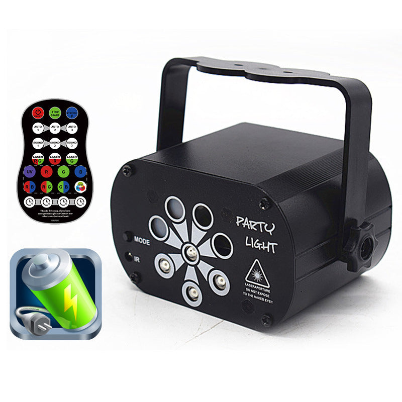 "Dynamic LED Stage Light Laser Projector with Voice Control - MANDOTOS"