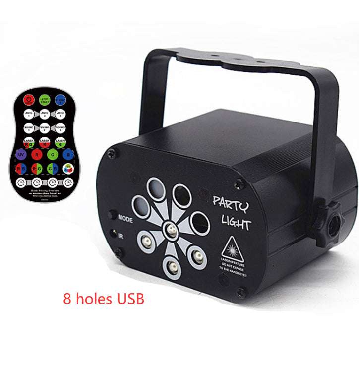 "Dynamic LED Stage Light Laser Projector with Voice Control - MANDOTOS"