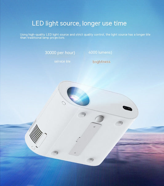 "T07 Full HD Smart Projector - 320 ANSI Lumens Brightness - MANDOTOS"