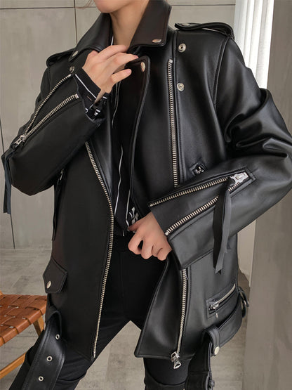 "Chic Women's Casual Sheepskin Jacket - MANDOTOS"