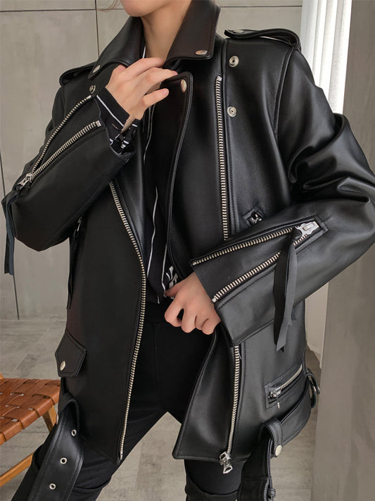 "Chic Women's Casual Sheepskin Jacket - MANDOTOS"