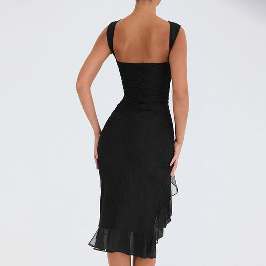 Summer Slim Skinny Sleeveless Dress For Women Fashion Party Club Dresses - MANDOTOS