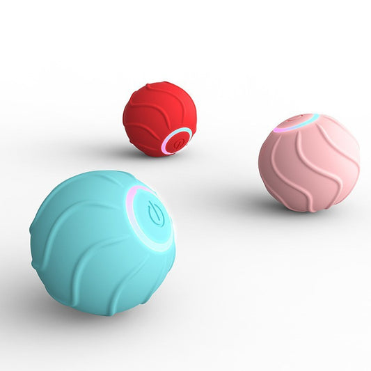 Smart Cat Toys Rolling Ball Pet Cat Owner Interactive Pets Toys Automatic Bouncing Ball USB Self Hi Teasing Kittens Jumping Ball - MANDOTOS