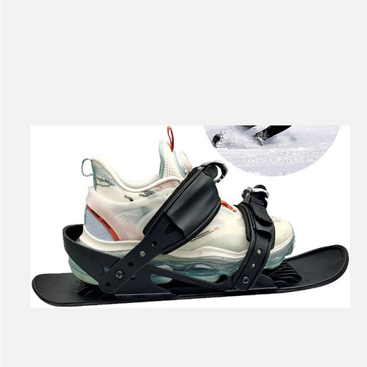 Mini Ski Skates Portable Short Skiboard Adjustable Skates Shoes For Snow - MANDOTOS