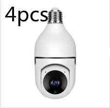 WiFi CAMERA 1080P Bulb 4X Zoom Camera E27 Home 5GWiFi Alarm Monitor - MANDOTOS