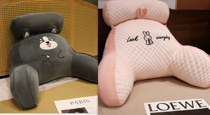 Sofa Fluffy Cushion Luncheon Pillow Triangle Reading Cushion Bedside Soft Large Backrest Lumbar Cushion Office Chair Cushion - MANDOTOS