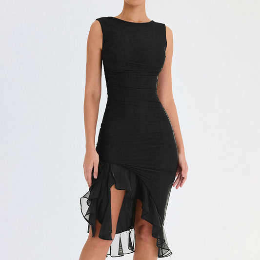 Summer Slim Skinny Sleeveless Dress For Women Fashion Party Club Dresses - MANDOTOS