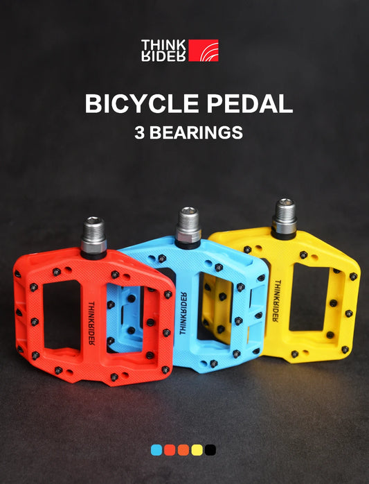 ThinkRider Flat Bike Pedals MTB Road 3 Sealed Bearings Bicycle Pedals Mountain Pedals Wide Platform Bicicleta Accessories