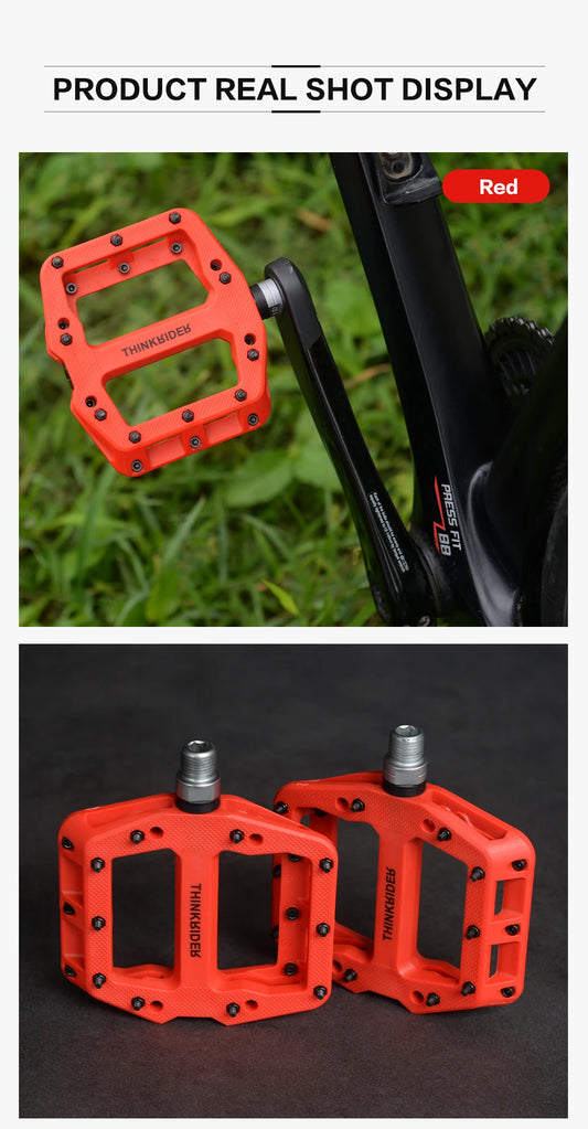 ThinkRider Flat Bike Pedals MTB Road 3 Sealed Bearings Bicycle Pedals Mountain Pedals Wide Platform Bicicleta Accessories