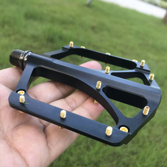 Ryet Alloy Bicycle Pedals Ultralight Anti-slip MTB Road Sealed Bearings Bike Footboard Wide Platform Cycling Bike Accessories