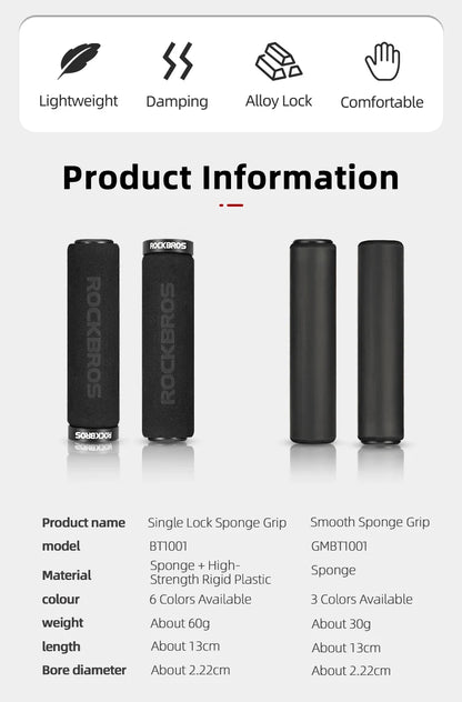 ROCKBROS Cycling Grips: Boost Ride Comfort & Control! - MANDOTOS