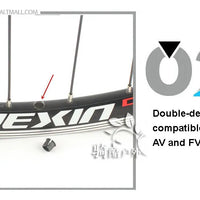 Cruiser Tour Bike Wheelset, Double Deck Rim, Front Wheel Disc, V Brake, Rear Back Wheels, Cassette and Screwed Hub, 36H, 700C