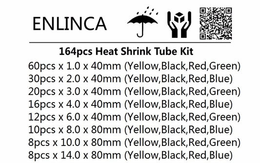 127-750pcs Heat-shrink Tubing Thermoresistant Tube Heat Shrink Wrapping Kit Electrical Connection Wire Cable Insulation Sleeving - MANDOTOS