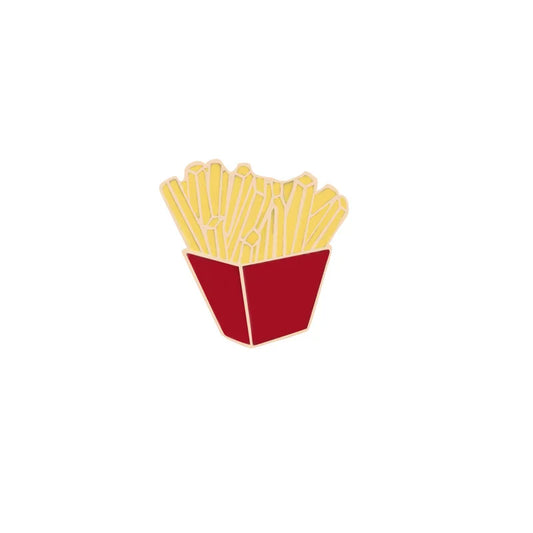 13 Style Snack Brooch Burger Pizza Chicken Drinks Coffee Popcorn French Fries Hot Dog Enamel Pins Food Brooche For Women Jewelry - MANDOTOS