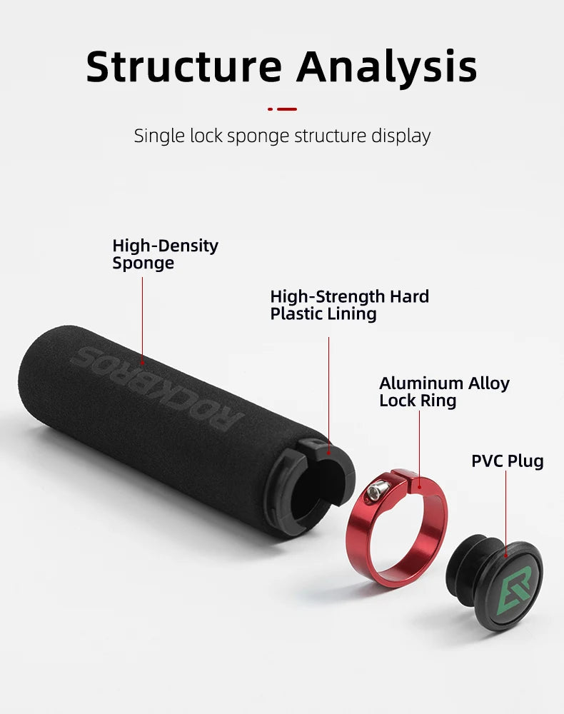 ROCKBROS Cycling Grips: Boost Ride Comfort & Control! - MANDOTOS