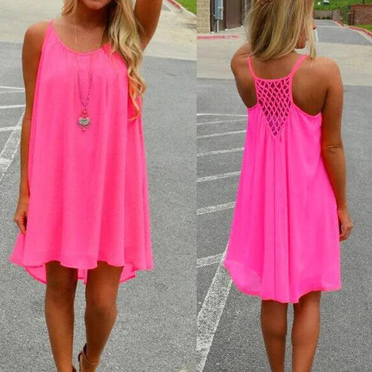 Seaside Chiffon Sundress - MANDOTOS