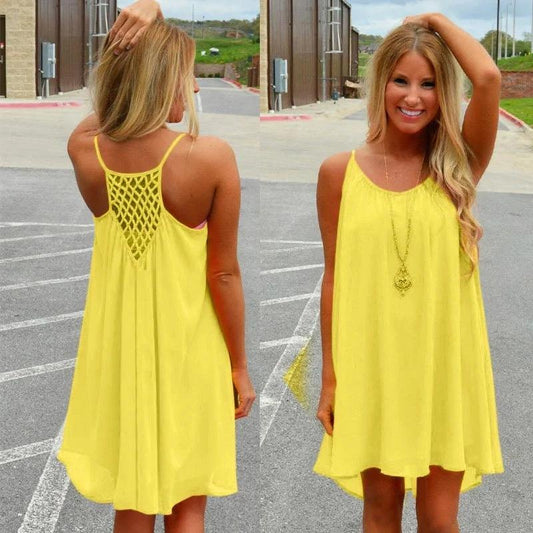 Seaside Chiffon Sundress - MANDOTOS