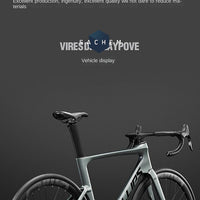 2025 New Ultra-Light Carbon Fiber Road Bike Fast Racing Bicycle with Hydraulic Disc Brakes 16/24-Speed Gear Shift Drop Handlebar
