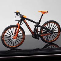 New 1:8 Mini Alloy Racing Bicycle Diecast Model Metal Mountain Bike Pocket Portable Simulation Collection Gift Toy For Childrens