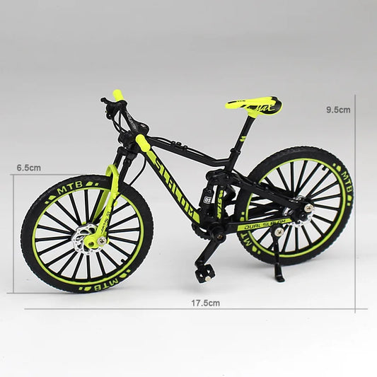 Creative Alloy Bicycle Model Ornament Mini Metal Bike Toy Collectible