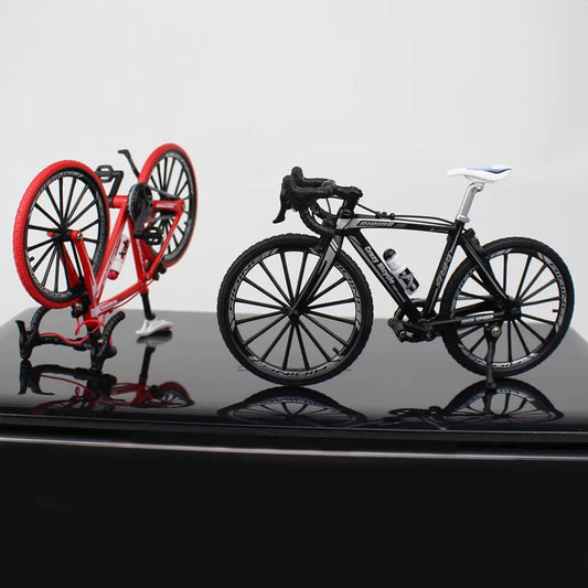 Creative Alloy Bicycle Model Ornament Mini Metal Bike Toy Collectible