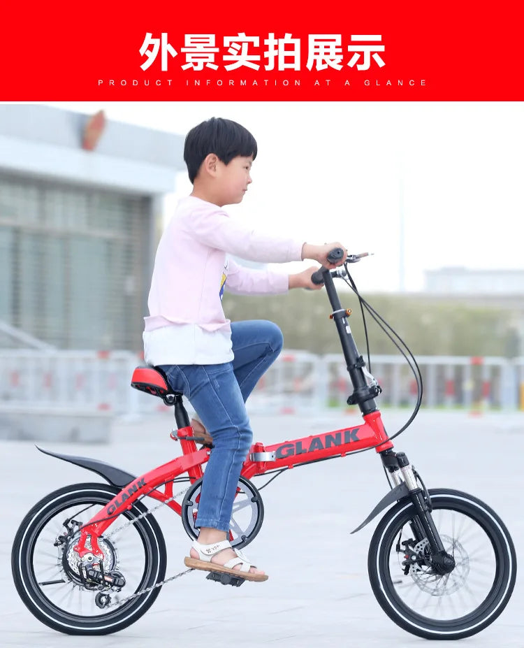 Student bicycles, variable speed disc brakes, mini bicycles, adult driving vehicles, folding shock absorption bicycles