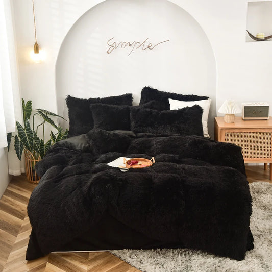 Luxurious Tie-Dyed Plush Flannel Bedding Set - MANDOTOS