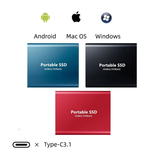1.8" disco duro externo USB 3.0 Type C ssd external hard drive 500GB 1TB 2TB for laptops Desktop - MANDOTOS