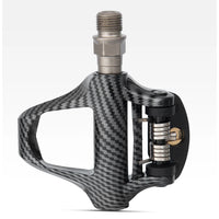 Road Bike Clipless Pedals Carbon Clip-On Pedals With Sealed Bearings Works With KEO And Shimano SPD System Locking Pedals