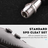 RYET MTB Bicycle Pedals SPD Clipless Mountain Bike Pedals Mountain Bicycle Dual Platform Footboard MTB Clipless Pedal Bike Parts