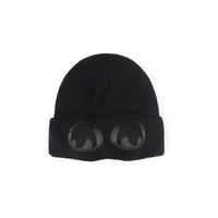 Brimless Hat With Goggles For Men And Women In Winter Hat Neutral Solid Color Skull Knitted Hat In Winter - MANDOTOS