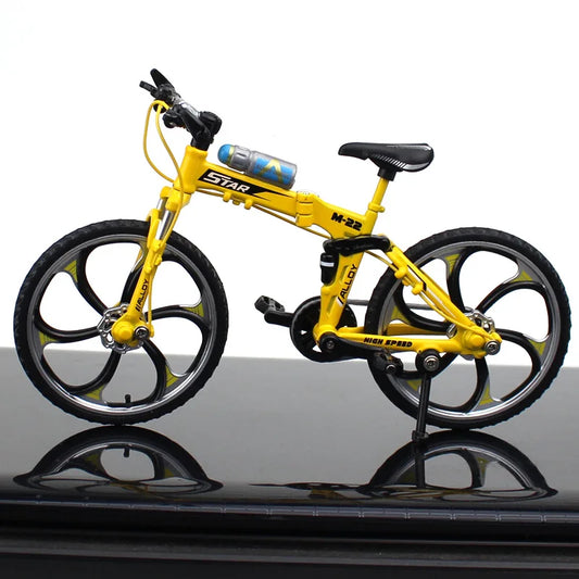 Creative Alloy Bicycle Model Ornament Mini Metal Bike Toy Collectible