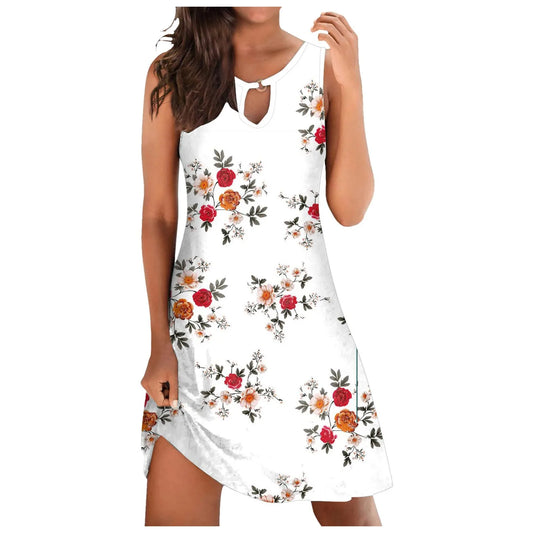 Dresses For Women Summer Plus Size Women Beach Dress Fashion Stripe Sleeveless Backless Camisole Vestidos En Oferta LiquidacióN - MANDOTOS