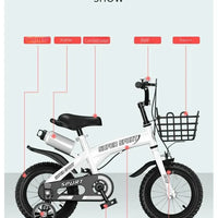 Children's Bicycles for Boys Aged 3-10 Years Old Children Girls Children's Bicycles with Flashing Auxiliary Wheels